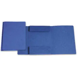 Chemise carte 3 rabats sans élastique - bleu - EXACOMPTA photo du produit