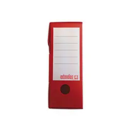 10 Boîtes à archives en polypropylène - Rouge - Dos 10 cm - EXTENDOS photo du produit