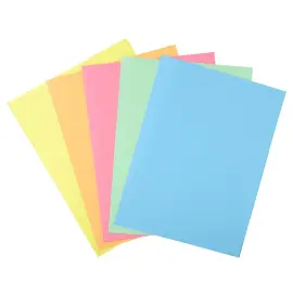 50 Chemises &agrave; rabat lat&eacute;ral 210 g - Pastel assortis - Exacompta photo du produit