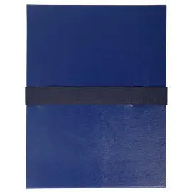 Chemise &agrave; sangle scratch et rabat Balacron - Bleu fonc&eacute; - Exacompta photo du produit