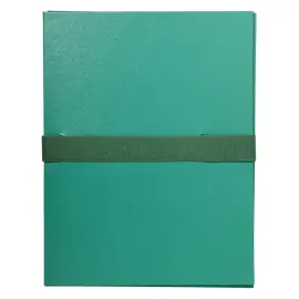 Chemise &agrave; sangle scratch et rabat Balacron - Vert clair - Exacompta photo du produit