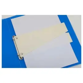 100 Intercalaires carte format Trap&egrave;ze - Economique - Beige photo du produit