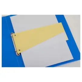 100 Intercalaires carte format Trap&egrave;ze - Economique - Jaune - Socarpa photo du produit