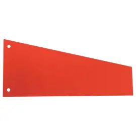 100 Intercalaires carte format Trap&egrave;ze - Economique - Rouge - Socarpa photo du produit