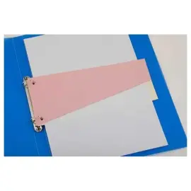 100 Intercalaires carte format Trap&egrave;ze - Economique - Rose photo du produit
