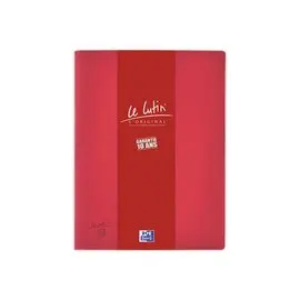 Protège-documents Le Lutin Classique A4 - 30 pochettes - Rouge - Oxford photo du produit