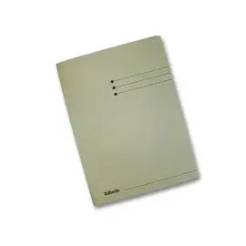 50 Chemises 3 rabats carton 300 g - Format folio gris - Esselte photo du produit