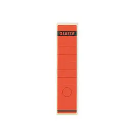 Sachet de 10 Étiquettes pour classeur à levier LEITZ 1640 (large/long) rouge photo du produit