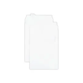 200 Pochettes à soufflet - kraft blanc - 120g  - 229x324mm à fenêtre - GPV photo du produit