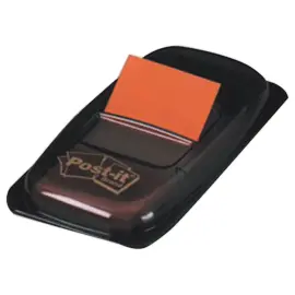Marques pages souples color&eacute;s - distributeur de 50 - Orange - Post-It photo du produit