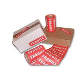 rouleau de 1000 étiquettes "FRAGILE" L150 x H 42,5 mm pour expéditions photo du produit