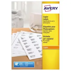 200 Planches de 14 étiquettes blanches haute cadence spécial copieurs AVERY 105x42mm photo du produit