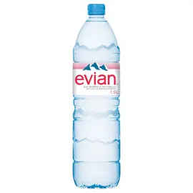12 bouteilles d'eau plate - 1,5 L - EVIAN photo du produit