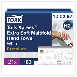 21 Paquets d'essuie-mains extra-doux H2 Tork Xpress - TORK photo du produit