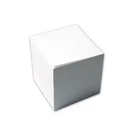 Bloc cube de 750 feuilles blanches avec dos encollé - 9 x 9 cm photo du produit