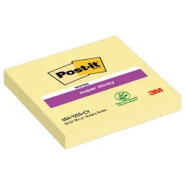 Notes repositionnables Super Sticky 7,6 x 7,6 cm - Bloc de 90 - POST-IT photo du produit