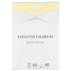 Ramette de papier couleur pastel A4 Executive Colors 80g - Jaune - FIDUCIAL photo du produit