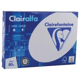 Ramette de papier extra-blanc A3 Clairalfa - 80g - CLAIREFONTAINE photo du produit