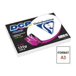 Ramette de 250 feuilles papier A3 135g Coated Gloss - DCP - Clairefontaine photo du produit