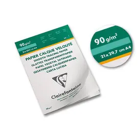 Bloc de 50 feuilles calque A4 90g - Clairefontaine photo du produit