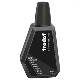 Flacon d'encre noire pour tampon encreur 30 ml photo du produit
