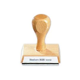 Tampon bois personnalisable - 3-4 lignes photo du produit