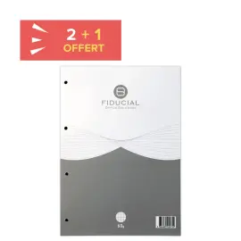 2 blocs collé A4 perforé, 56/60G 5x5 de 80 feuilles photo du produit