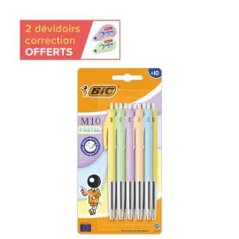 10 Stylo-bille M10 - Pointe moyenne - Coloris pastels - BIC photo du produit