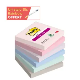 12 Notes Super Sticky Collection Soulful - 76 x 76 mm - 90 feuilles photo du produit