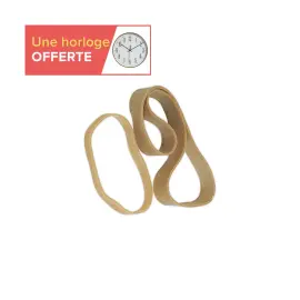 Sachet d'&eacute;lastiques larges - Caoutchouc blond - 120 x 10 mm - SIGN photo du produit