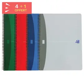 Cahier spirale Essentials - 24x32 cm - sey&egrave;s 180 pages - Oxford photo du produit