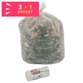 300 Sacs ATOUBIO pour d&eacute;chets quotidiens 130 L - Alfapac photo du produit