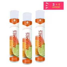 3 D&eacute;sodorisants parfum agrumes + 1 offert - 750 ml - Fiducial photo du produit