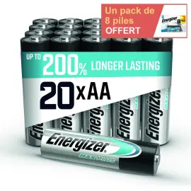 40 Piles alcalines LR6 (AA) Max Plus - Energizer photo du produit
