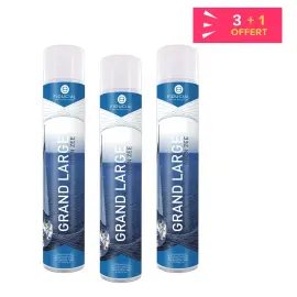 3 D&eacute;sodorisants parfum Grand Large + 1 offert - 750 ml - Fiducial photo du produit