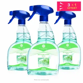 3 Nettoyants vitres + 1 offert - 750ml - Fiducial photo du produit