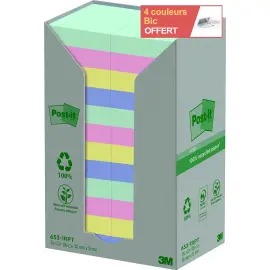 24 Notes Recycl&eacute;es Collection Nature, 38 x 51 mm photo du produit