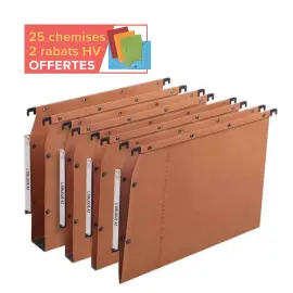 Lot de 50 Dossiers suspendus armoires L'OBLIQUE AZV kraft - orange - Fond V photo du produit
