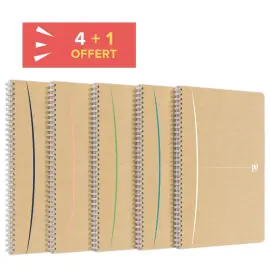 4 cahiers spirale Touareg A4 180 pages,5X5,90g photo du produit