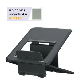 Support PC Portable Breyta - Noir - FELLOWES + 1 cahier recyclé offert photo du produit