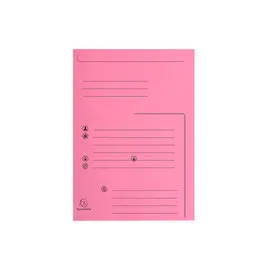 Paquet de 25 chemises 2 rabats SUPER 210 Contact - 24x32cm - Rose - EXACOMPTA photo du produit