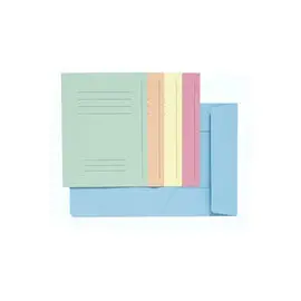 Paquet 50 chemises imprimées 3 rabats SUPER 210 - 24x32cm - Couleurs assorties - EXACOMPTA photo du produit