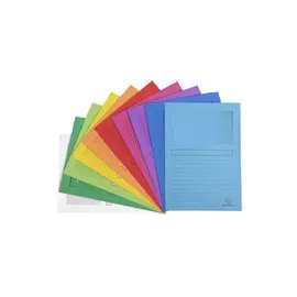 Paquet de 25 chemises &agrave; fen&ecirc;tre Forever&reg; 120g/m&sup2; - 22x31cm - Couleurs assorties - EXACOMPTA photo du produit
