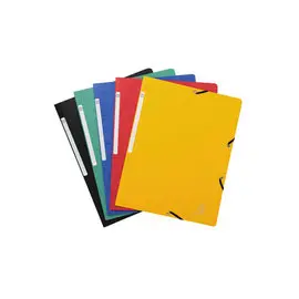 Chemise à élastique sans rabat carte lustrée 400gm² - A4 - Couleurs assorties - EXACOMPTA photo du produit