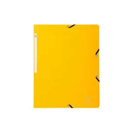 Chemise à élastique sans rabat carte lustrée 400gm² - A4 - Jaune - EXACOMPTA photo du produit
