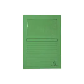 Paquet de 100 chemises &agrave; fenetre Forever&reg; - 22x31cm - Vert vif - EXACOMPTA photo du produit