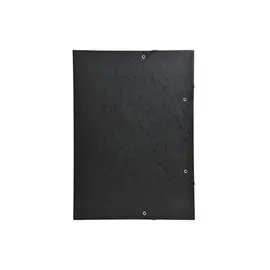 Chemise à élastique 3 rabats carte lustrée 600gm² - A3 - Noir - EXACOMPTA photo du produit