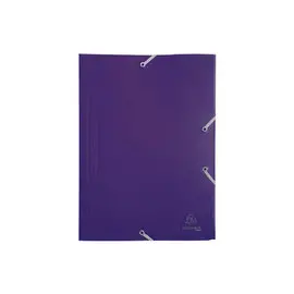 Chemise à élastique 3 rabats Polypropylène 4/10e Opaque Eco - A4 - Violet - EXACOMPTA photo du produit