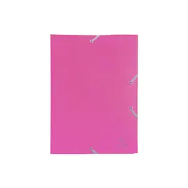 Chemise à élastique 3 rabats Polypropylène 4/10e Opaque Eco - A4 - Fuchsia - EXACOMPTA photo du produit