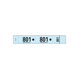 Carnet de 50 tickets vestiaires numérotés de 3 volets (dont 2 volets avec trous) - Format 20x3 cm - Bleu - EXACOMPTA photo du produit